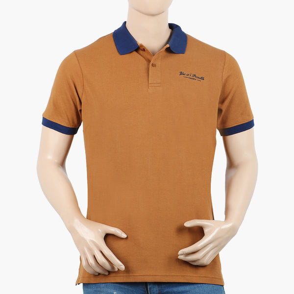 Eminent Men's Polo Half Sleeves T-Shirt - Brown