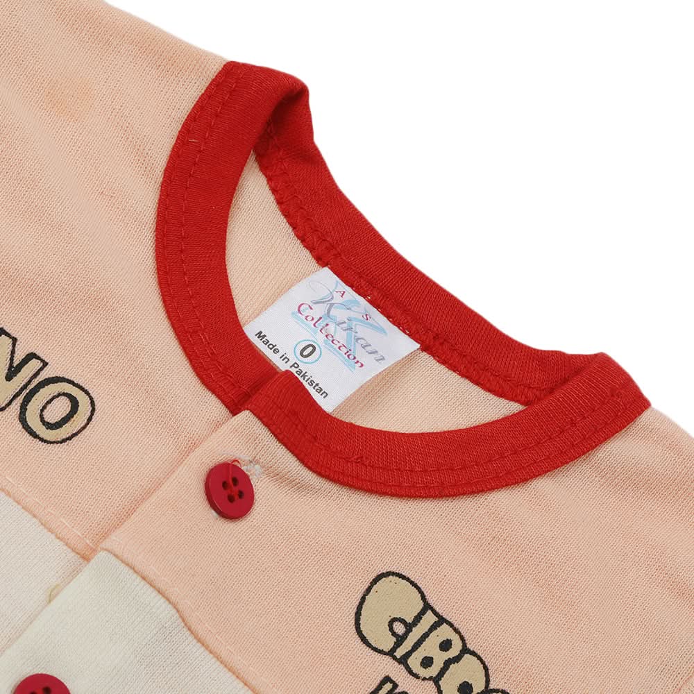 Newborn Boys Full Sleeves Suit - Peach, Newborn Boys Sets & Suits, Chase Value, Chase Value