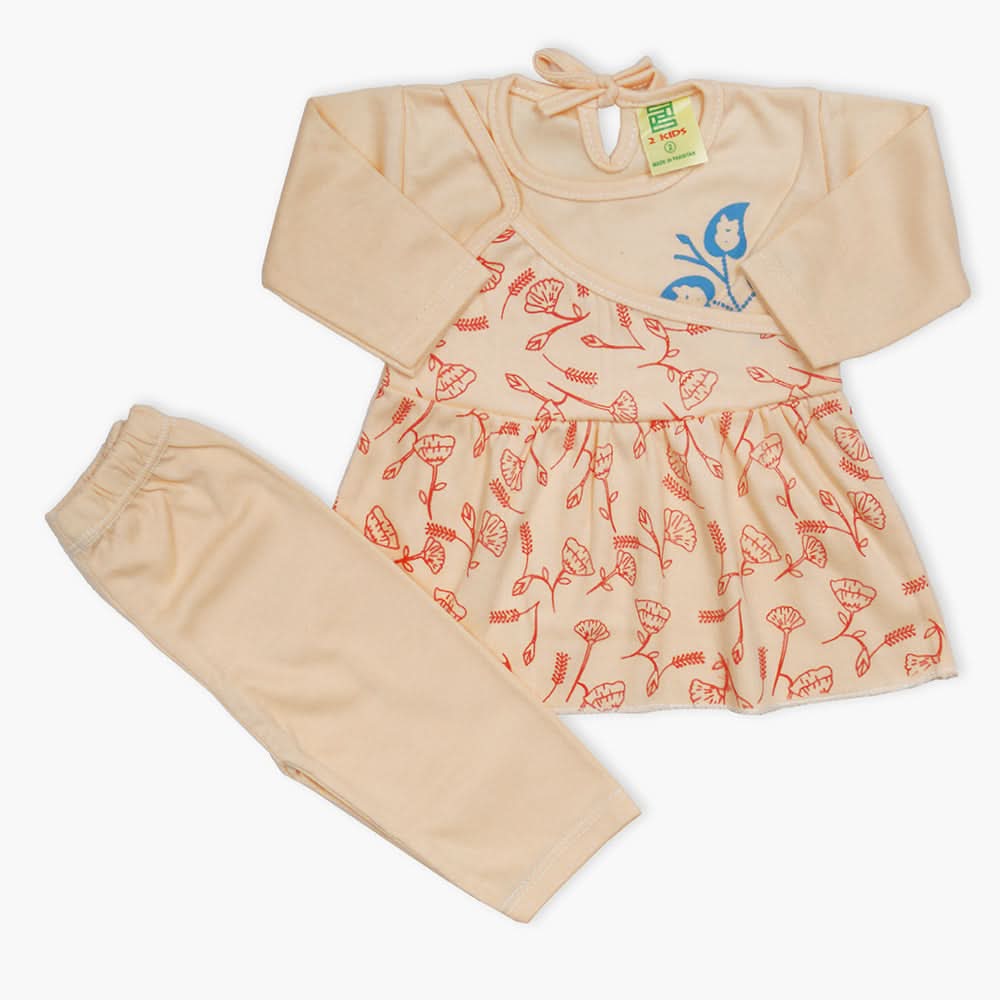 Newborn Girls Suit - Orange, Newborn Girls Winterwear, Chase Value, Chase Value