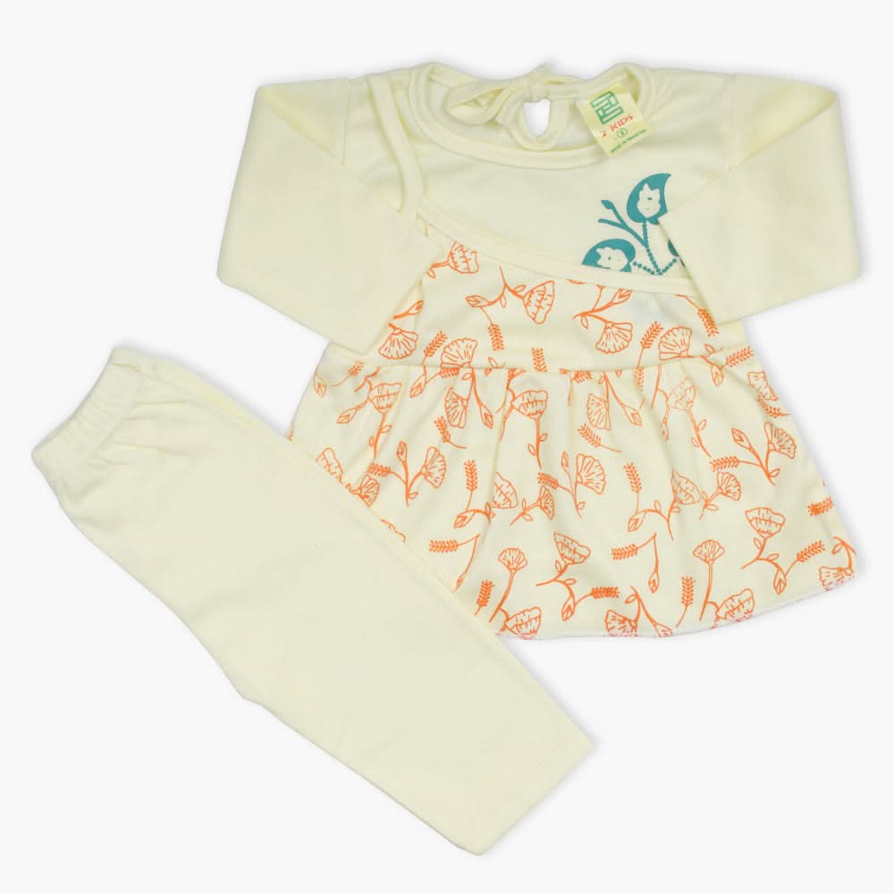 Newborn Girls Suit - Yellow, Newborn Girls Winterwear, Chase Value, Chase Value