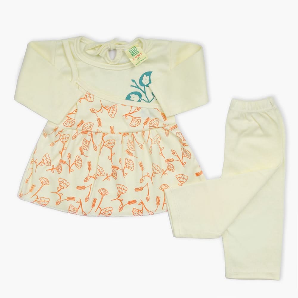 Newborn Girls Suit - Yellow, Newborn Girls Winterwear, Chase Value, Chase Value