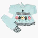 Newborn Girls Full Sleeves Suit - Light Blue, Newborn Girls Winterwear, Chase Value, Chase Value