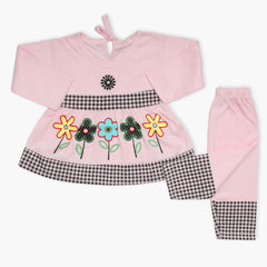 Newborn Girls Full Sleeves Suit - Pink, Newborn Girls Winterwear, Chase Value, Chase Value