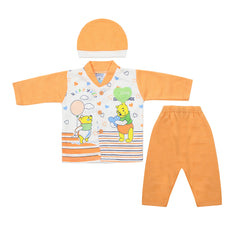 Newborn Boys Full Sleeves Suit - Orange