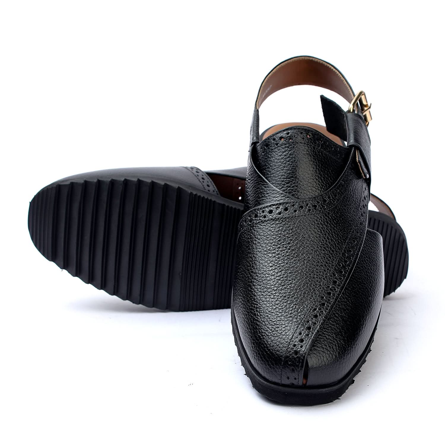 Men's Peshawari Sandal - Black, Men's Sandals, Chase Value, Chase Value