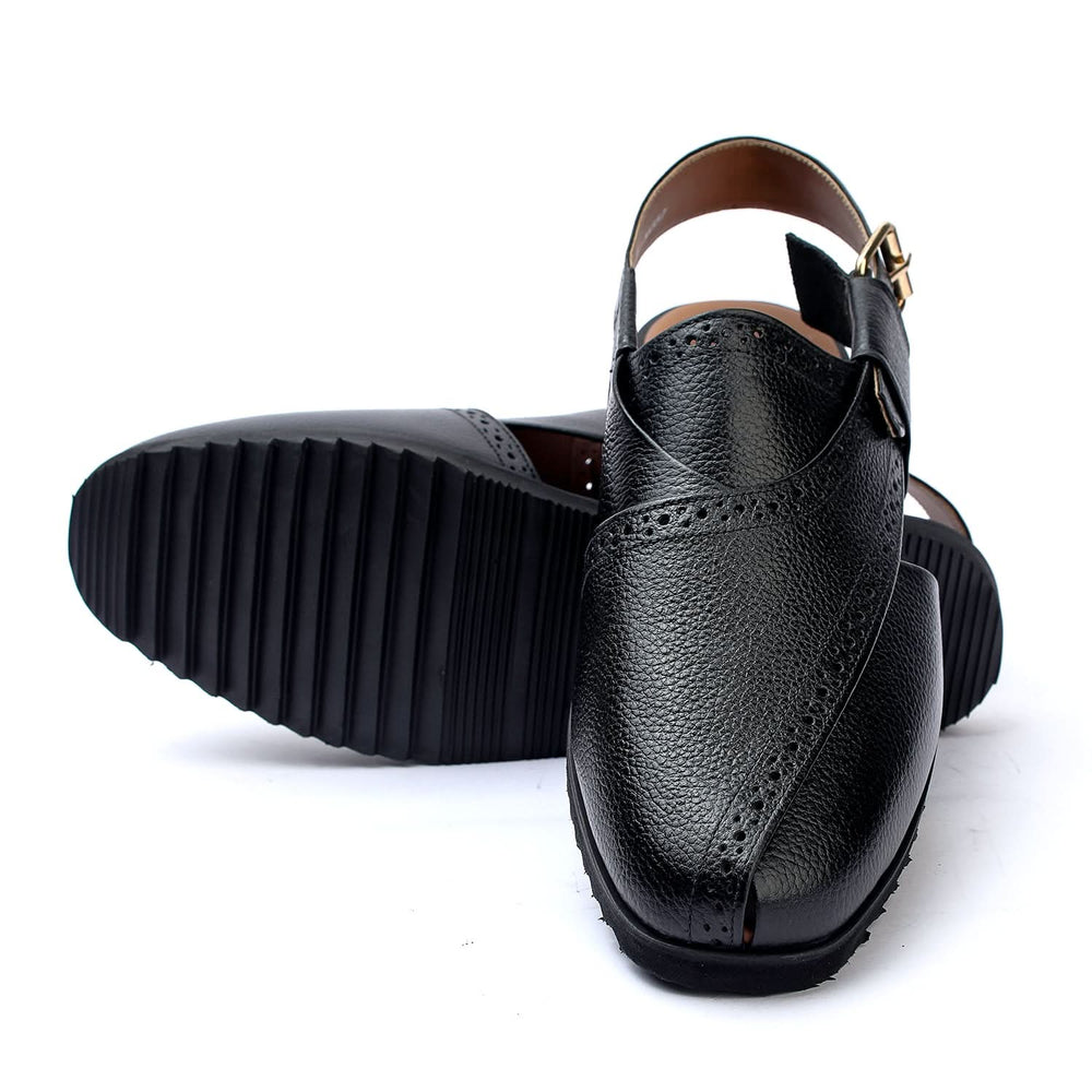 Men's Peshawari Sandal - Black, Men's Sandals, Chase Value, Chase Value