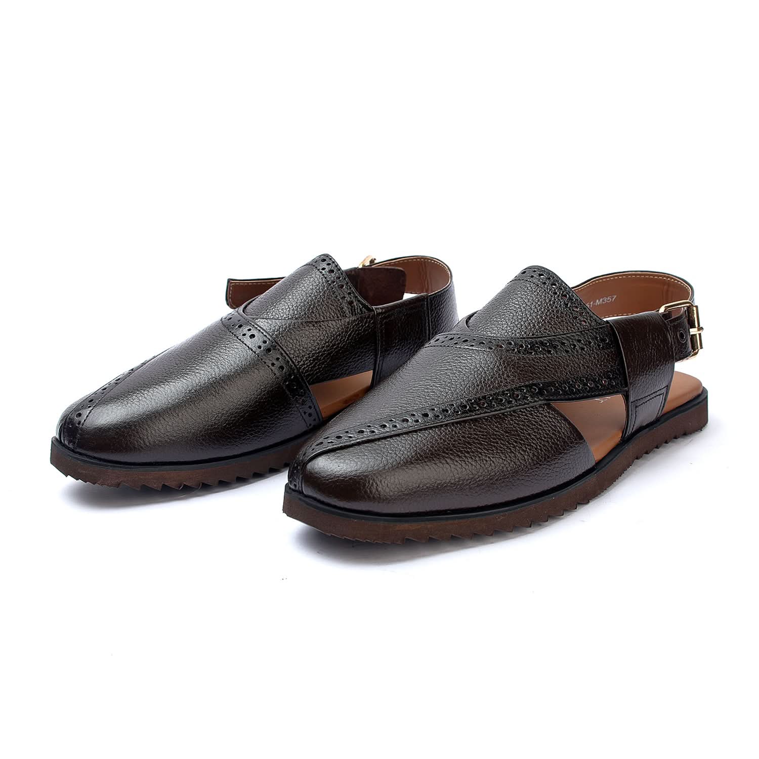 Men's Peshawari Sandal - Brown, Men's Sandals, Chase Value, Chase Value