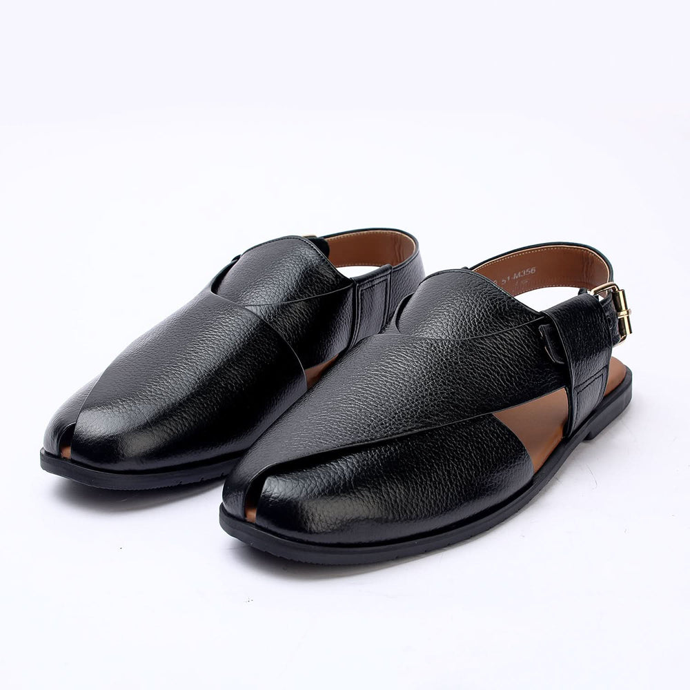 Men's Peshawari Sandal - Black, Men's Sandals, Chase Value, Chase Value