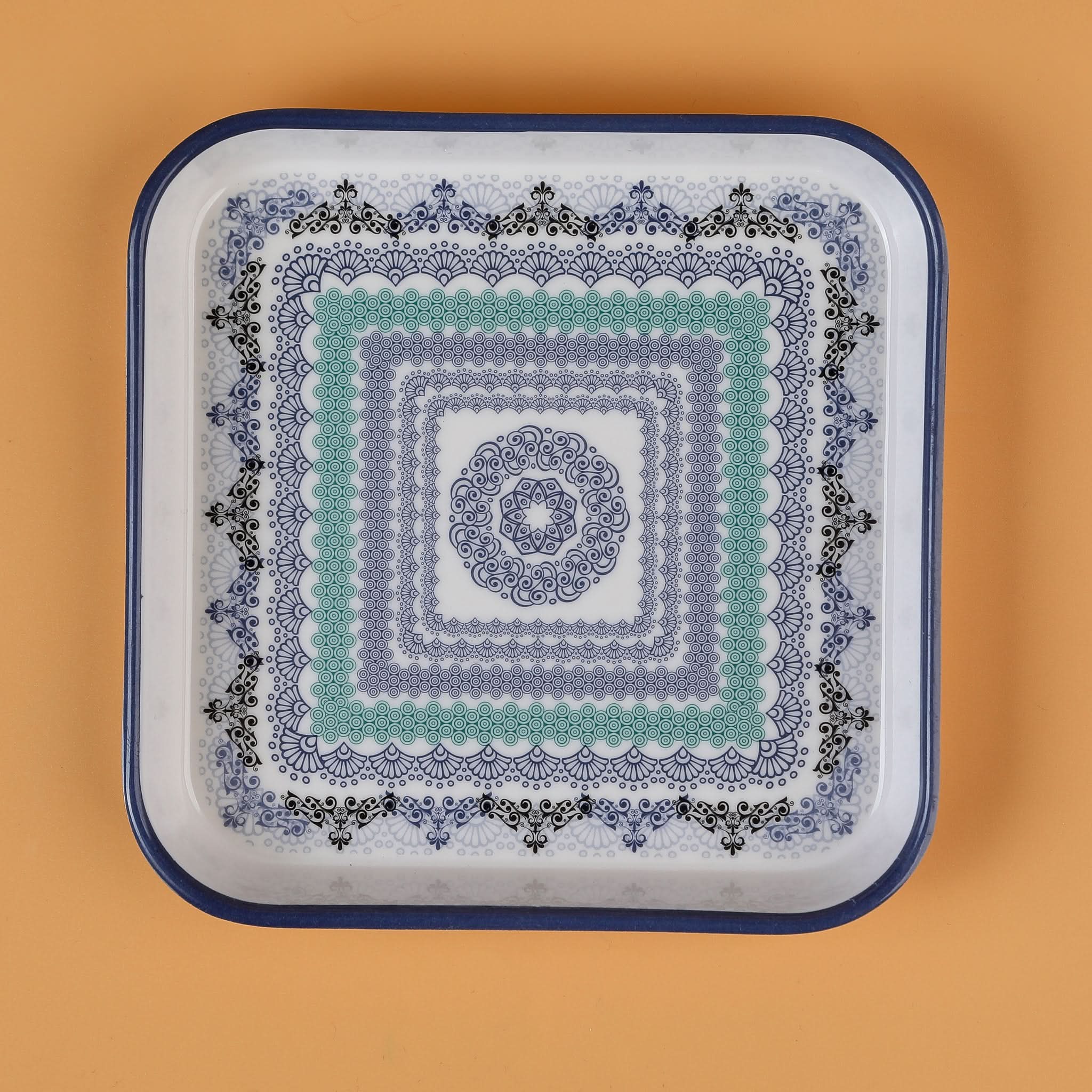 Royal Square Shape Melamine Serving Tray, Tray, Chase Value, Chase Value