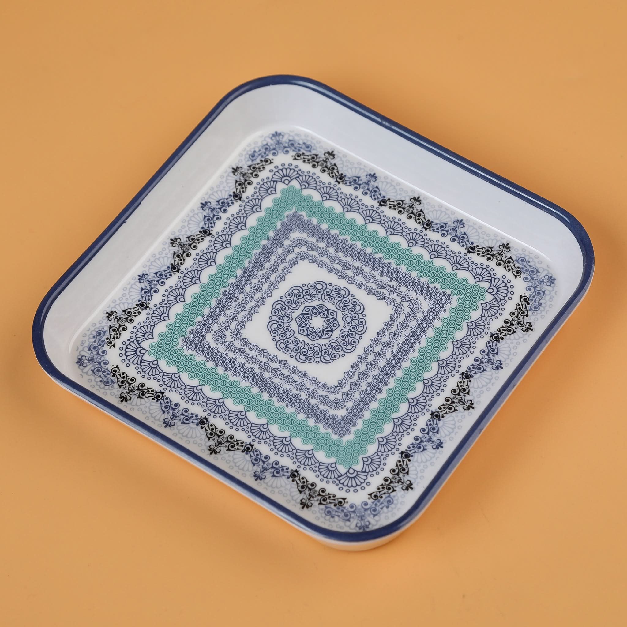 Royal Square Shape Melamine Serving Tray, Tray, Chase Value, Chase Value