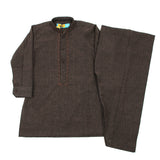 Eminent Boys Full Sleeves Shalwar Suits - Dark Brown, Boys Shalwar Kameez, Eminent, Chase Value