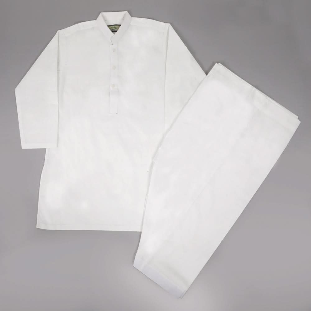 Boys Plain Shalwar Suit - White, Boys Shalwar Kameez, Chase Value, Chase Value