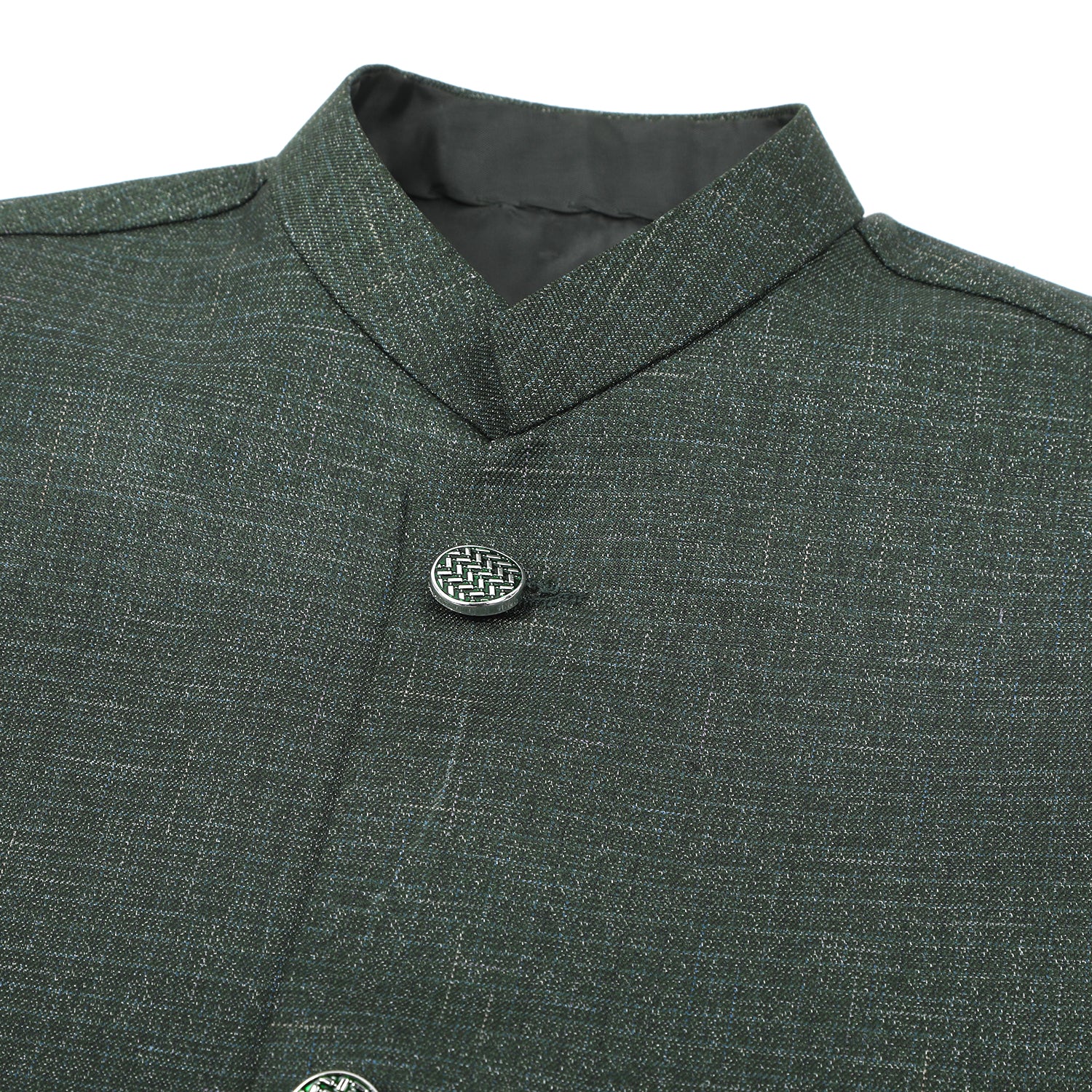 Boys Plain Waist Coat - Green, Boys Waistcoats, Chase Value, Chase Value
