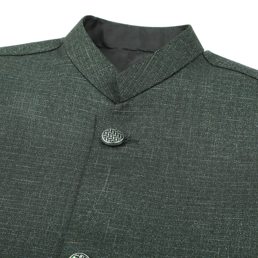 Boys Plain Waist Coat - Green, Boys Waistcoats, Chase Value, Chase Value