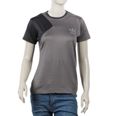 Women's Half Sleeves T-Shirt - Grey