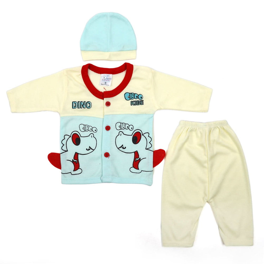 Newborn Boys Full Sleeves Suit - Cyan, Newborn Boys Sets & Suits, Chase Value, Chase Value