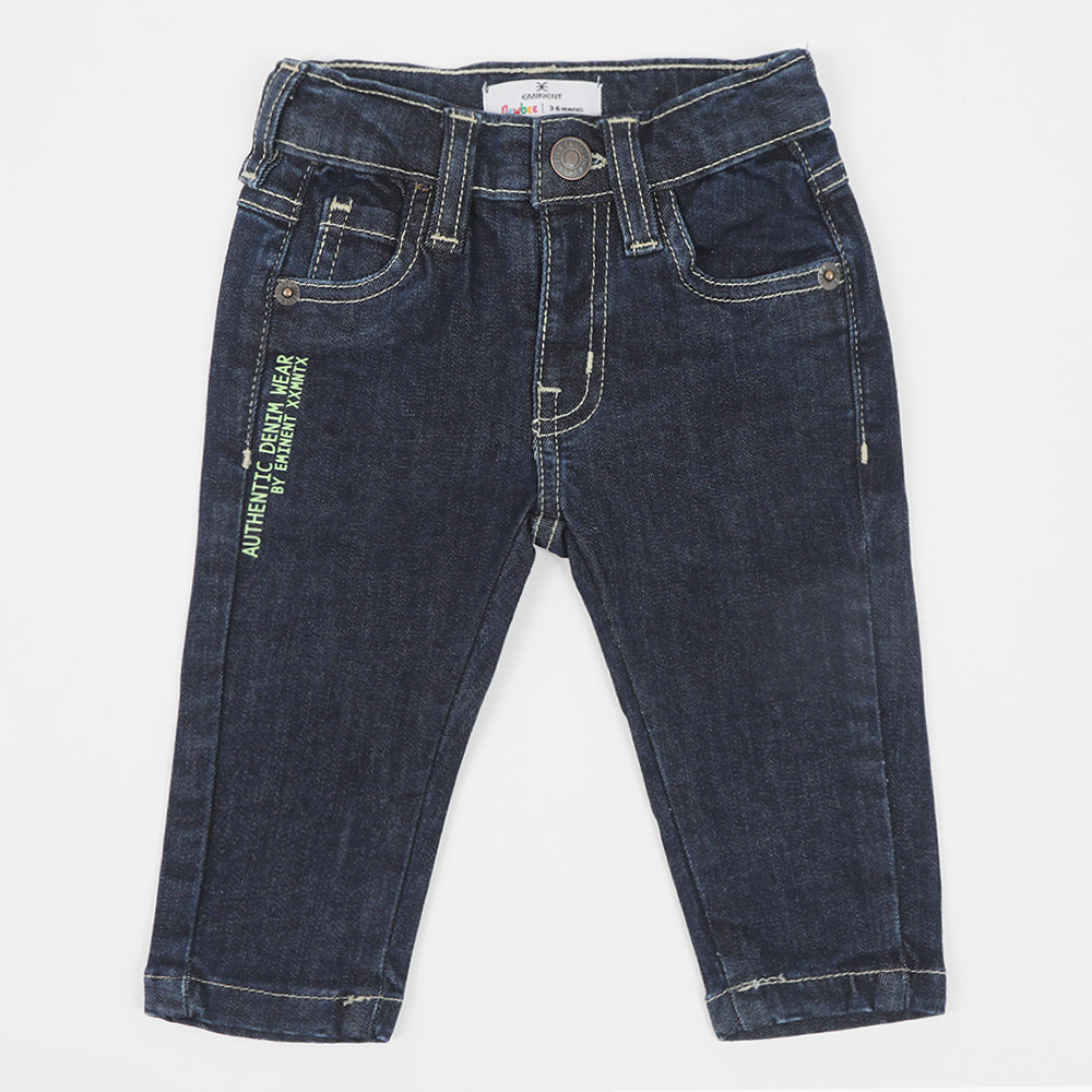 Eminent Newborn Boys Denim Pant - Dark Blue, Newborn Boys Shorts & Pants, Eminent, Chase Value