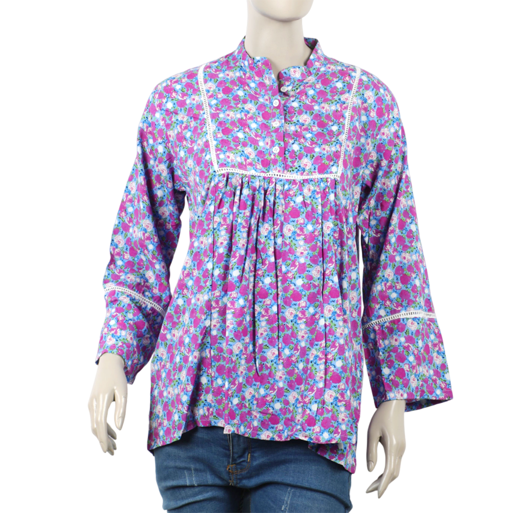 Women's Casual Shirt - Purple, Women T-Shirts & Tops, Chase Value, Chase Value