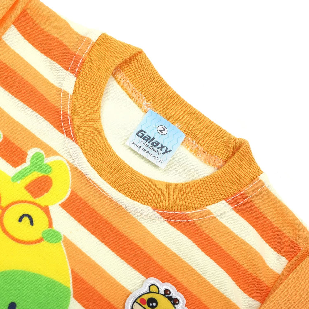 Newborn Boys Full Sleeves Suit - Orange, Newborn Boys Sets & Suits, Chase Value, Chase Value