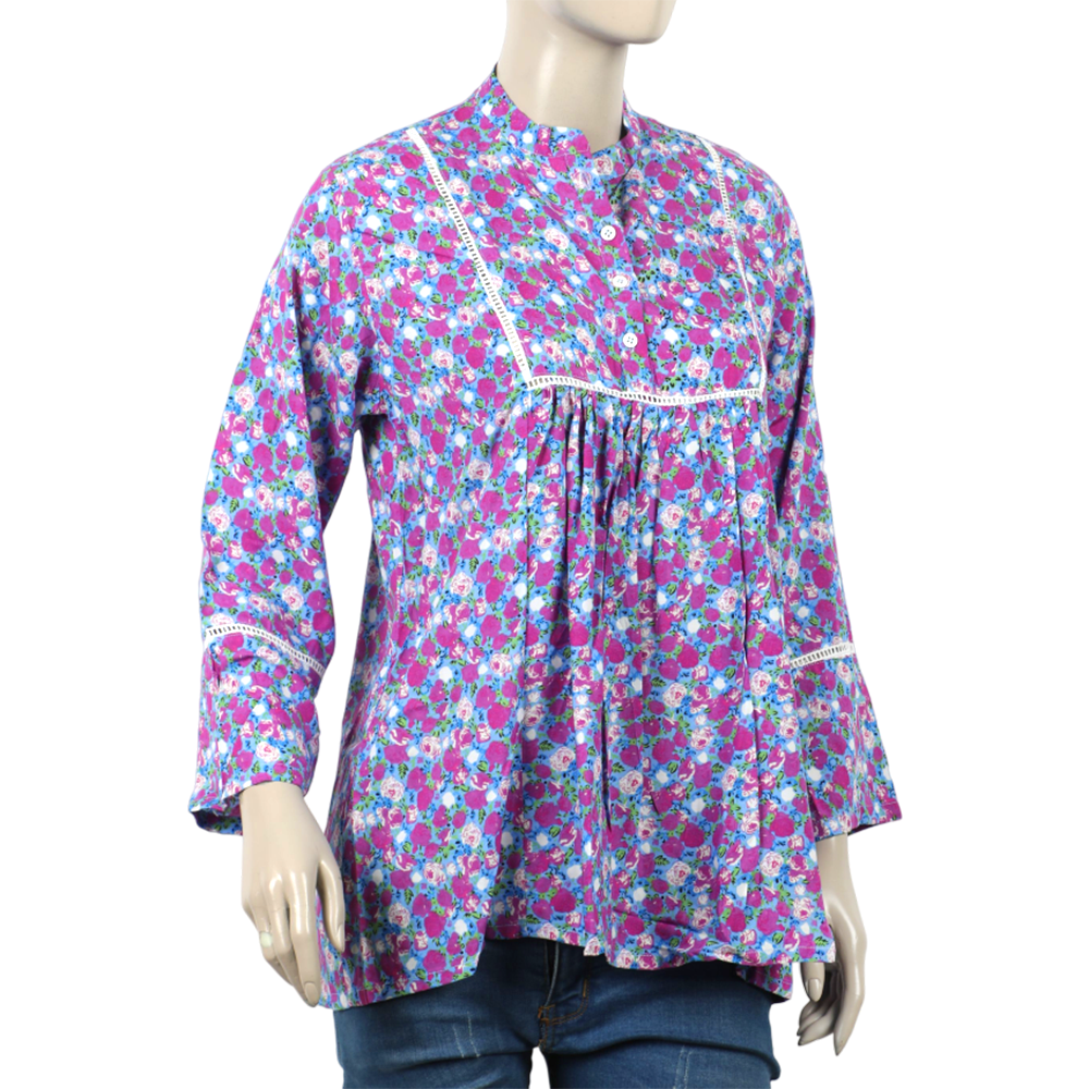 Women's Casual Shirt - Purple, Women T-Shirts & Tops, Chase Value, Chase Value
