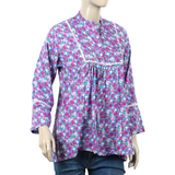 Women's Casual Shirt - Purple, Women T-Shirts & Tops, Chase Value, Chase Value