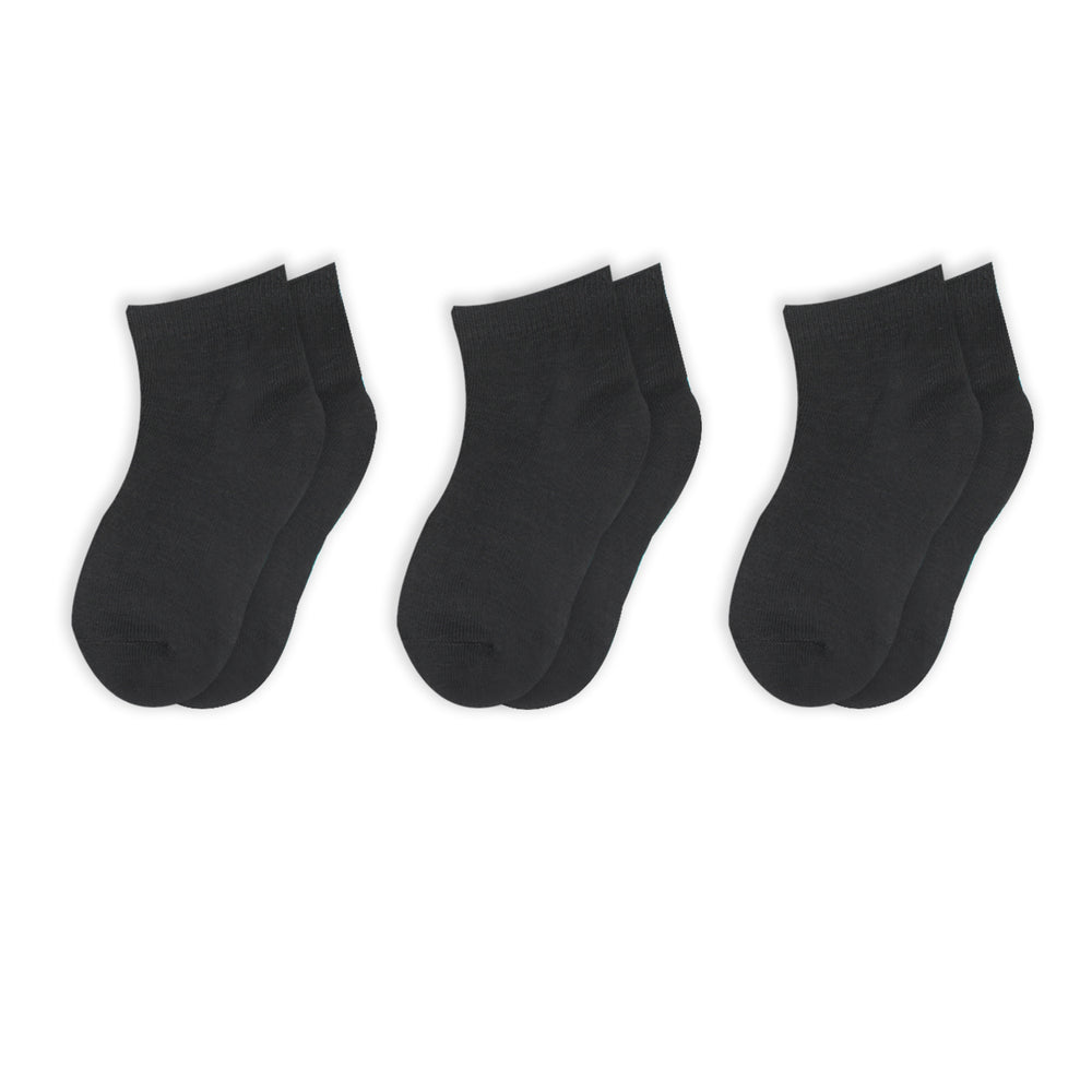 Kids 4Pcs Socks - Black, Boys Socks, Chase Value, Chase Value