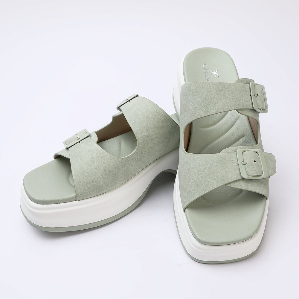 Eminent Women's Softy Slipper - Green, Women Slippers, Chase Value, Chase Value