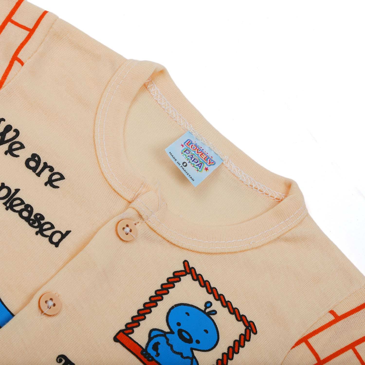 Newborn Boys Full Sleeves Suit - Peach, Newborn Boys Sets & Suits, Chase Value, Chase Value