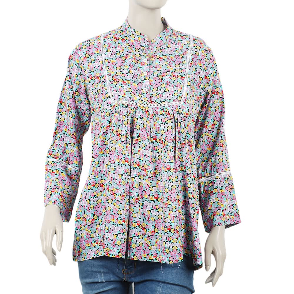 Women's Casual Shirt - Cyan, Women T-Shirts & Tops, Chase Value, Chase Value