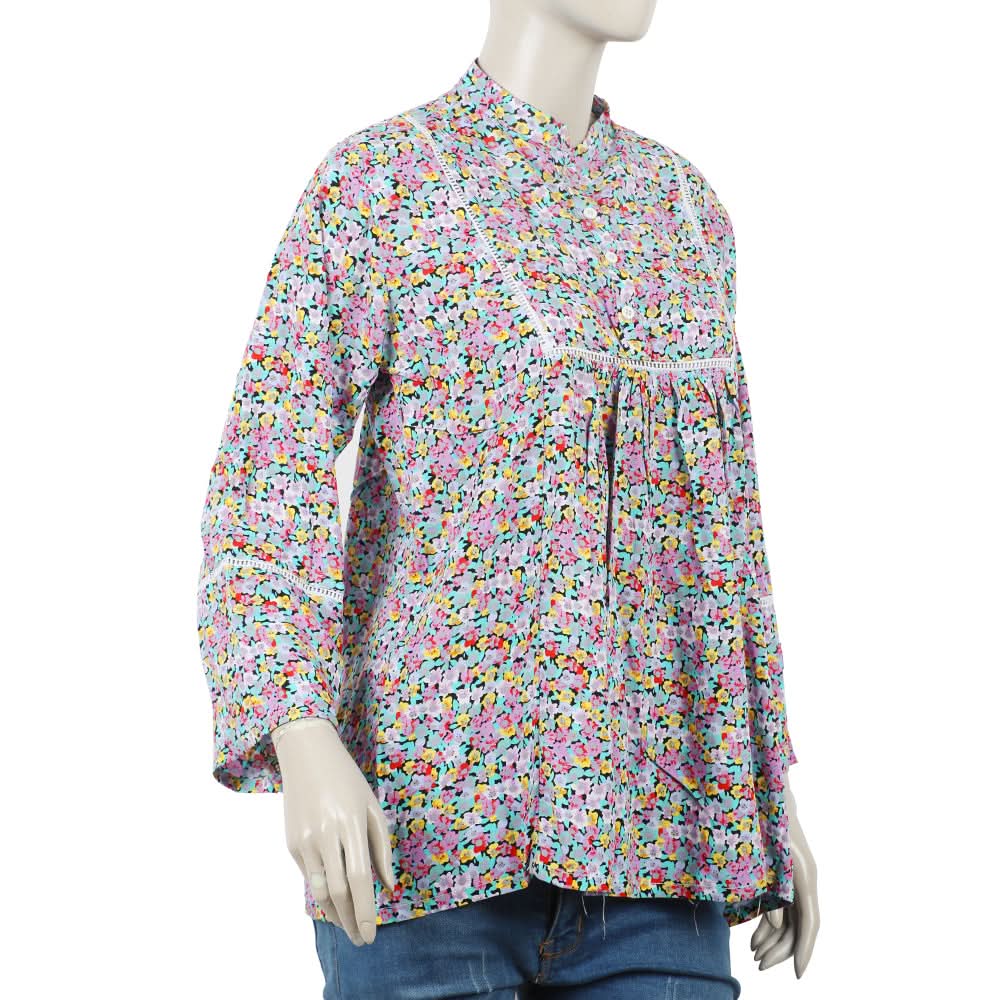 Women's Casual Shirt - Cyan, Women T-Shirts & Tops, Chase Value, Chase Value