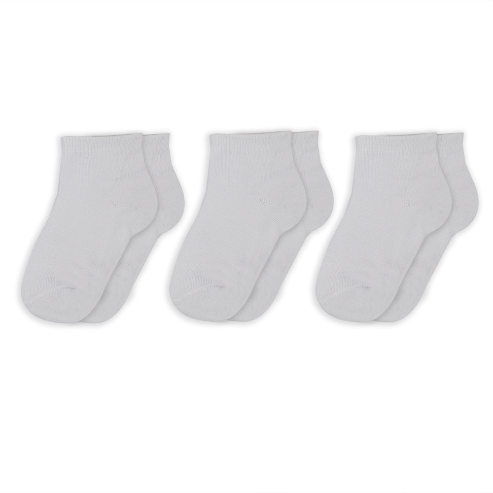 Kids 4Pcs Socks - White, Boys Socks, Chase Value, Chase Value