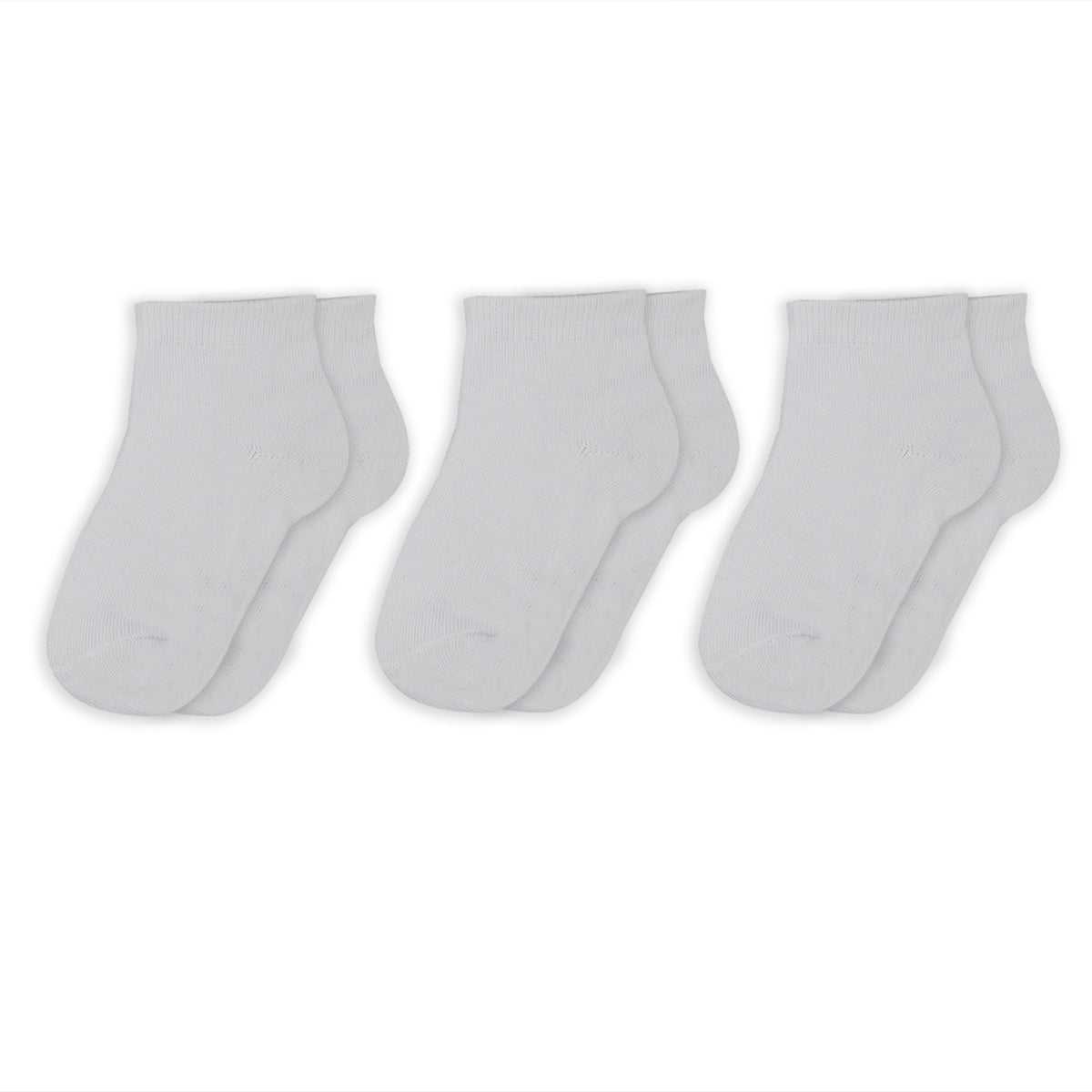 Kids 4Pcs Socks - White, Boys Socks, Chase Value, Chase Value