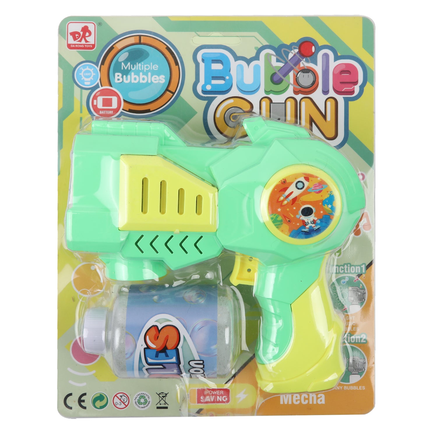 Bubble Water Gun - 130Ml - Green, Weapon Toys, Chase Value, Chase Value
