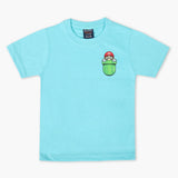 Boys Half Sleeves T-Shirt - Cyan, Boys T-Shirts, Chase Value, Chase Value