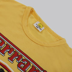 Boys Full Sleeves Trouser Suit - Yellow