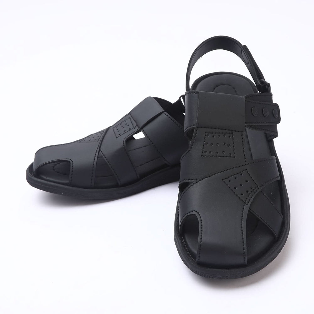 Men's Roman Sandal - Black, Men's Sandals, Chase Value, Chase Value