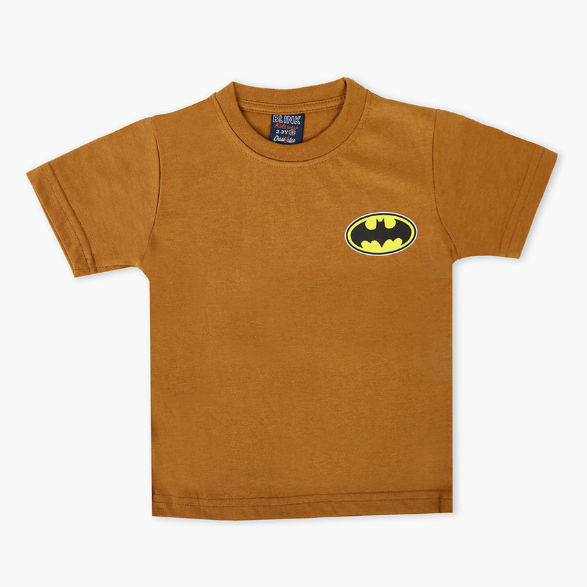 Boys Half Sleeves T-Shirt - Brown, Boys T-Shirts, Chase Value, Chase Value