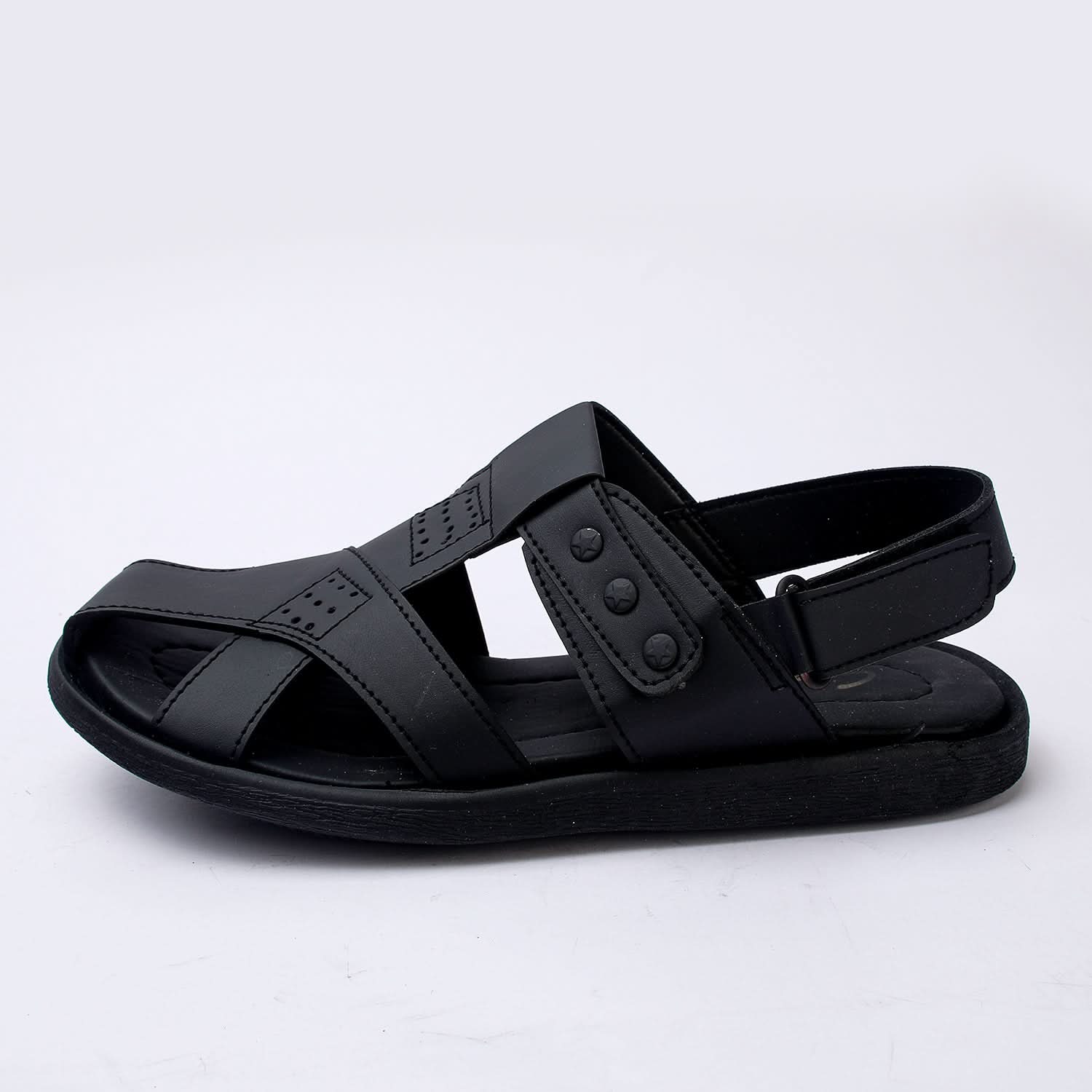 Men's Roman Sandal - Black, Men's Sandals, Chase Value, Chase Value