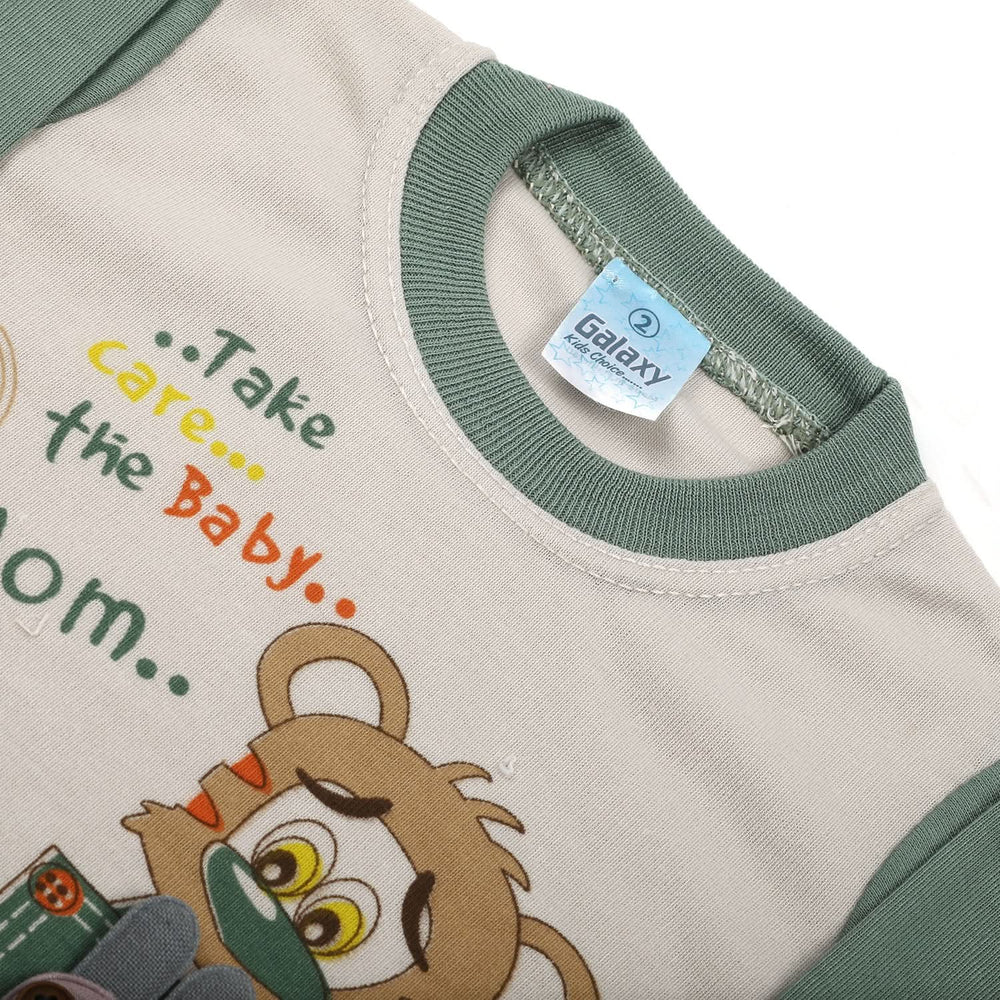 Newborn Boys Full Sleeves Suit - Olive, Newborn Boys Sets & Suits, Chase Value, Chase Value