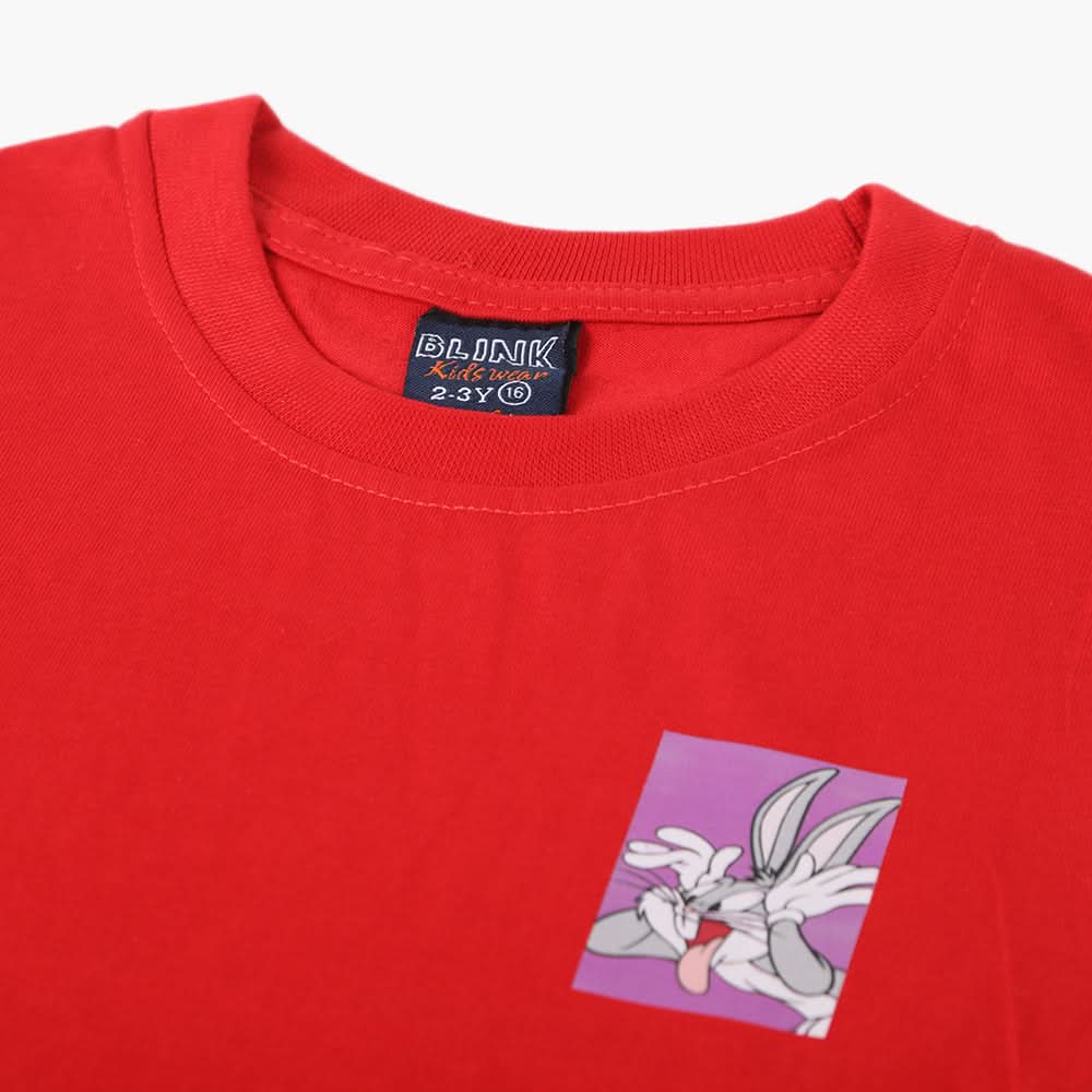 Boys Half Sleeves T-Shirt - Red, Boys T-Shirts, Chase Value, Chase Value