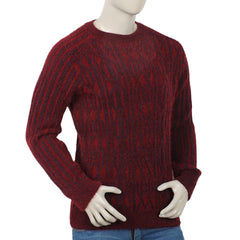 Eminent Men's Full Sleeve Sweaters - Dark Red & Navy Blue