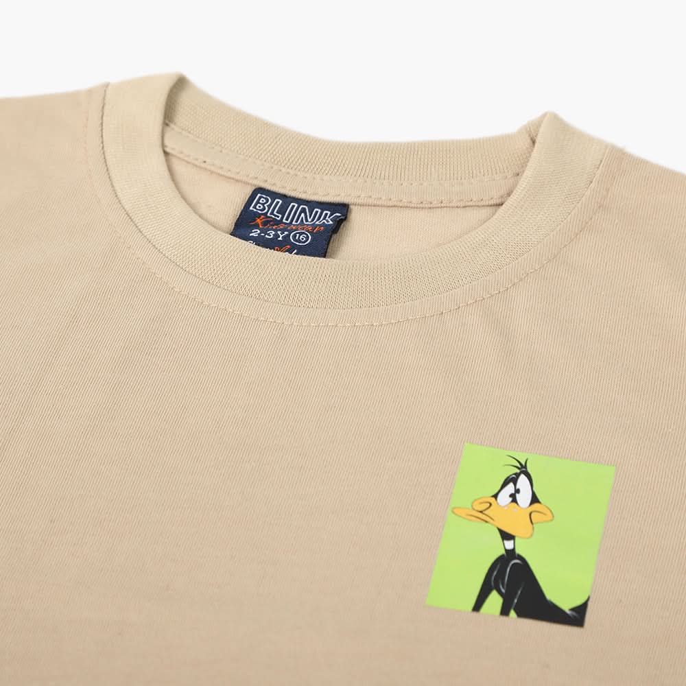 Boys Half Sleeves T-Shirt - Fawn, Boys T-Shirts, Chase Value, Chase Value