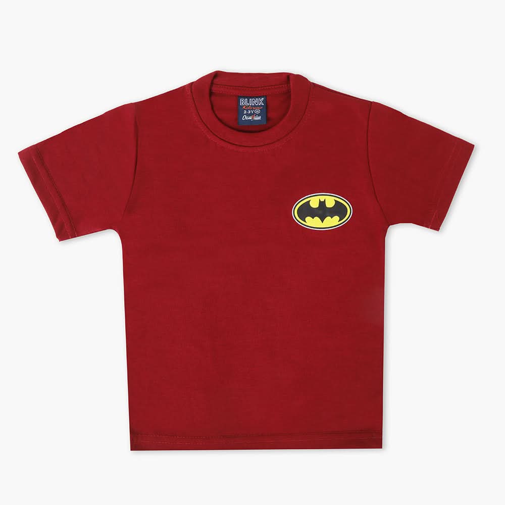 Boys Half Sleeves T-Shirt - Maroon, Boys T-Shirts, Chase Value, Chase Value