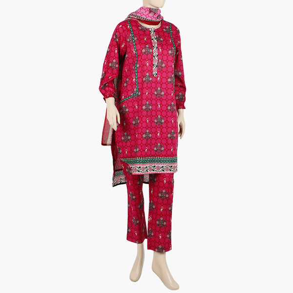 Women's Shalwar Suit - Dark Pink, Women Shalwar Suits, Chase Value, Chase Value