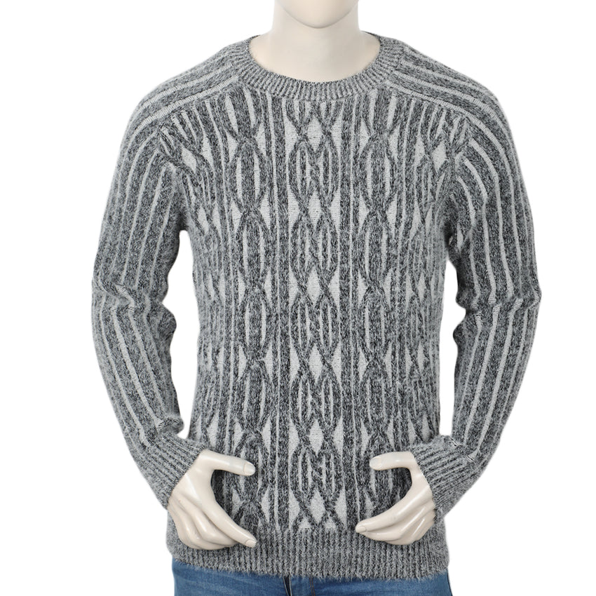 Eminent Men's Full Sleeve Sweaters - Charcoal & Grey