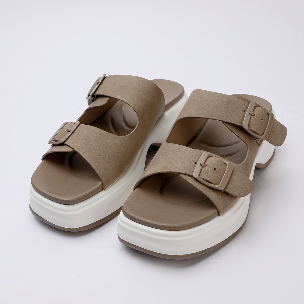 Eminent Women's Softy Slipper - Khaki, Women Slippers, Chase Value, Chase Value