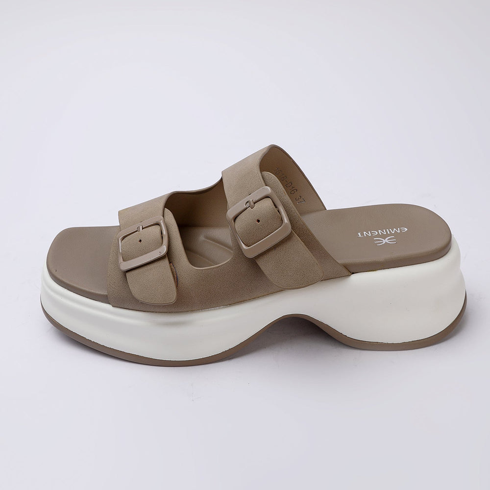 Eminent Women's Softy Slipper - Khaki, Women Slippers, Chase Value, Chase Value