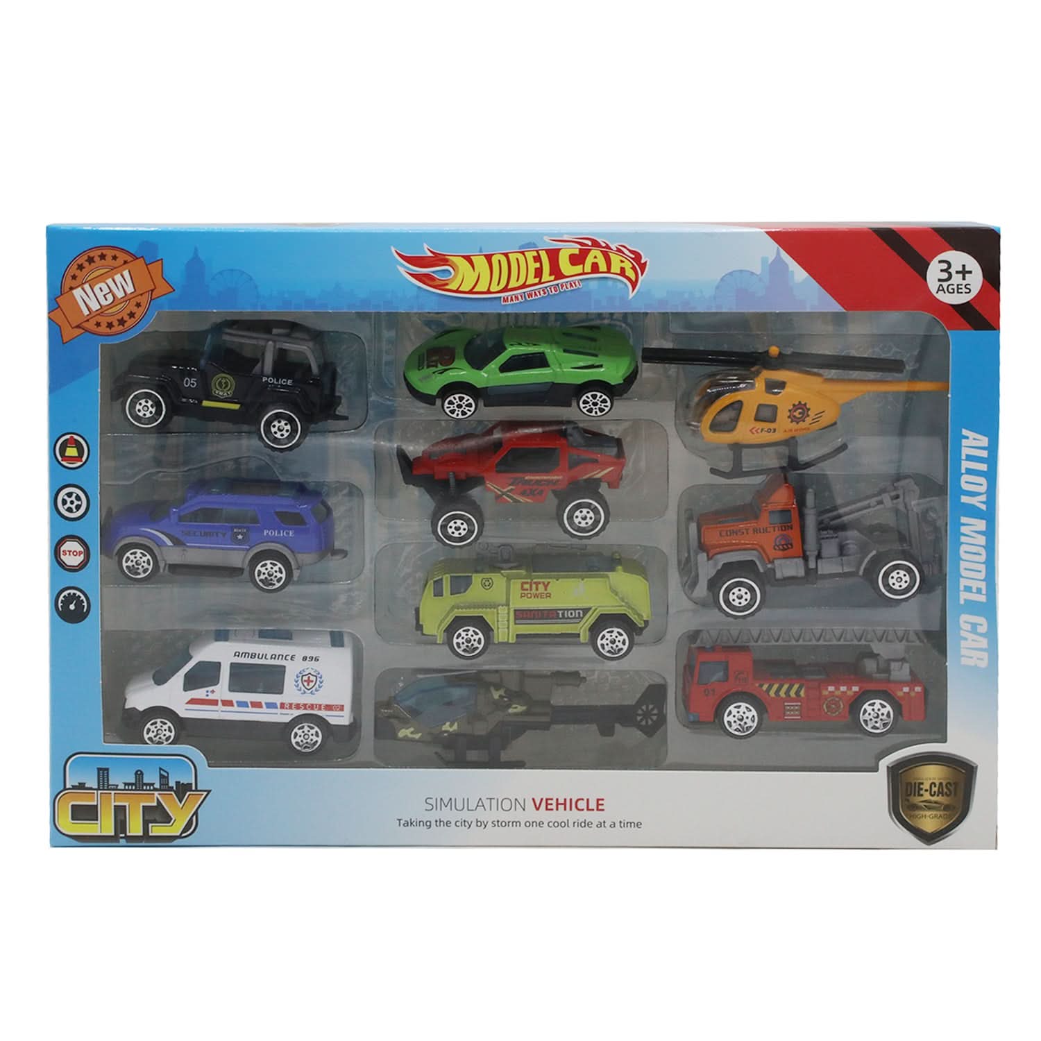 Hot Wheels Set of 10 Metal Cars - Multi Color, Die-cast Model Car, Chase Value, Chase Value