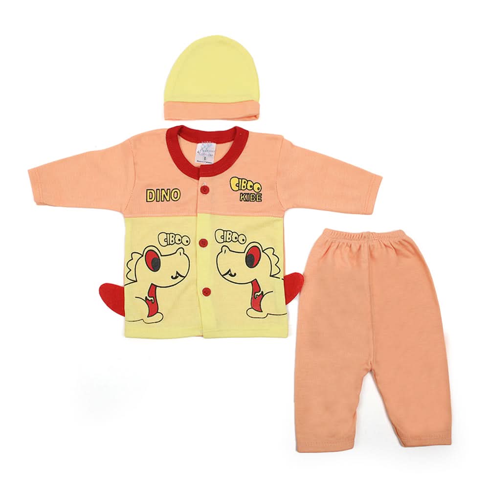 Newborn Boys Full Sleeves Suit - Peach, Newborn Boys Sets & Suits, Chase Value, Chase Value