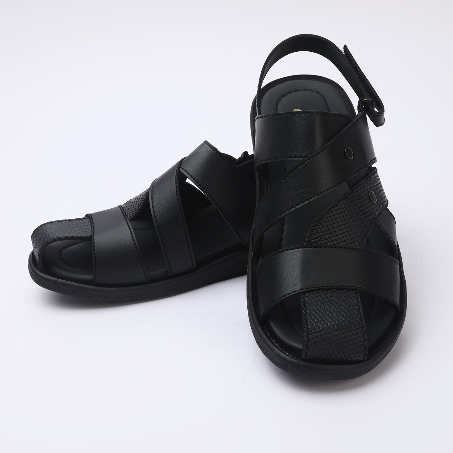 Men's Roman Sandal - Black, Men's Sandals, Chase Value, Chase Value